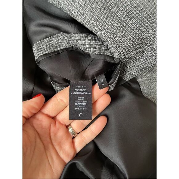 Theory Men’s Structured Blazer in Marled Stretch Wool 36R Slim Fit - Picture 3 of 13